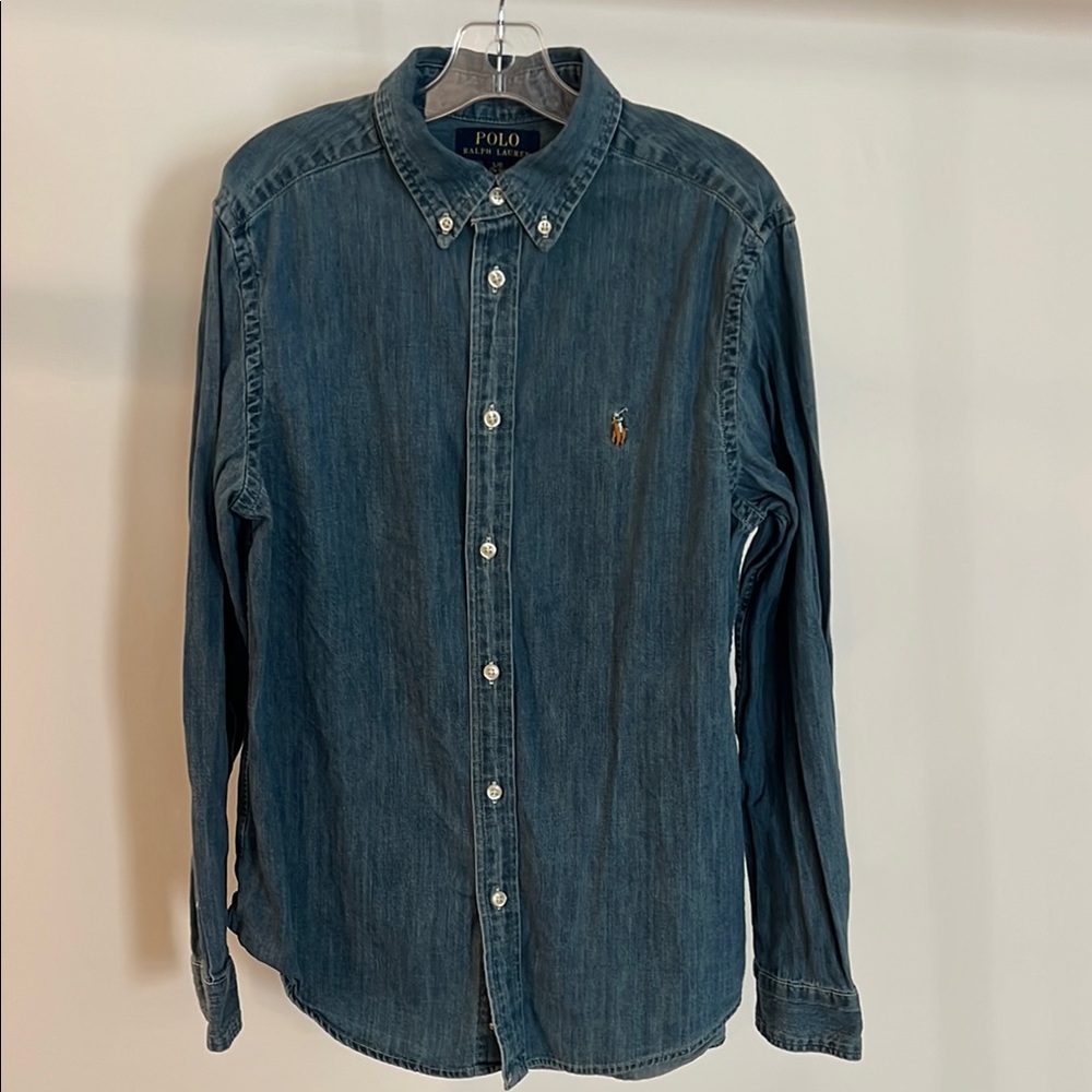 Polo by Ralph Lauren Blue Denim Casual Boys Shirt